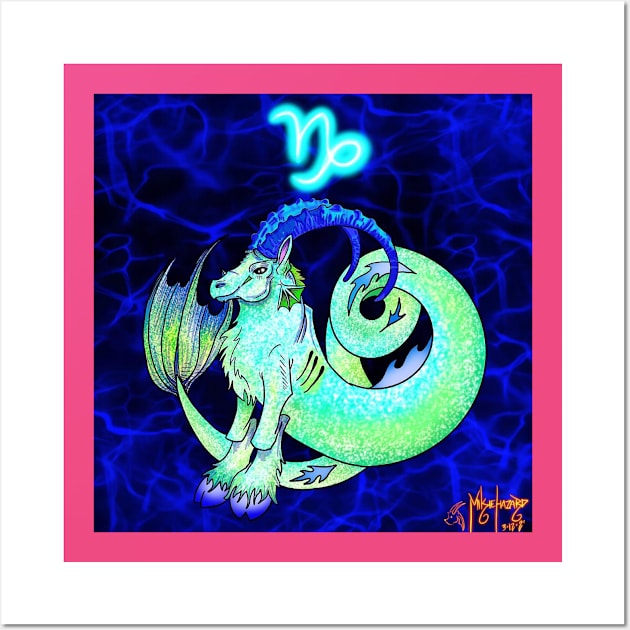 Capricorn Zodiac Wall Art by Hazardous-art